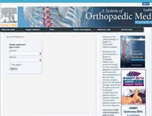 Tablet Screenshot of orthopaedicmedicineonline.com